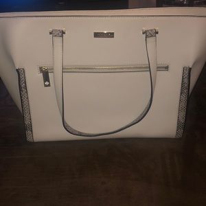 Kate spade cream snakeskin bag
